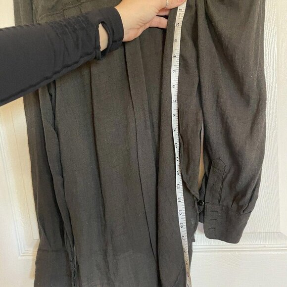 Womens Green Free people size small s button up - Picture 7 of 10